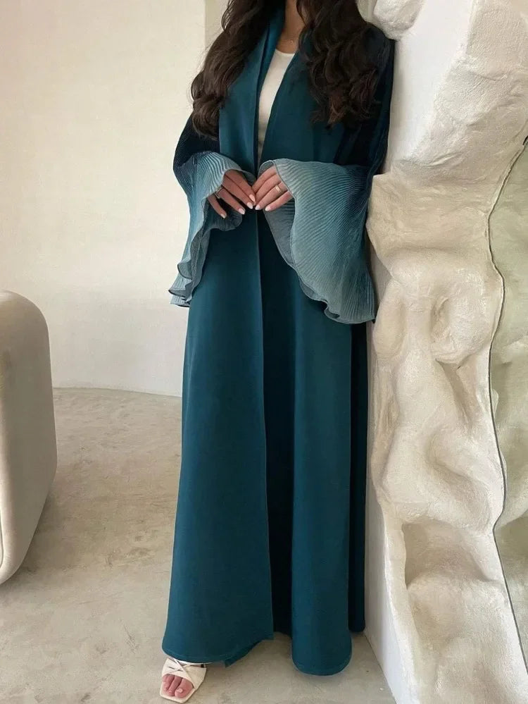 Flower Abaya - blue