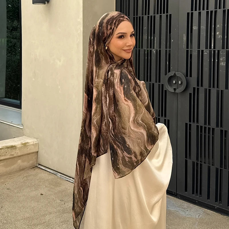 Hijab - Marble Brown