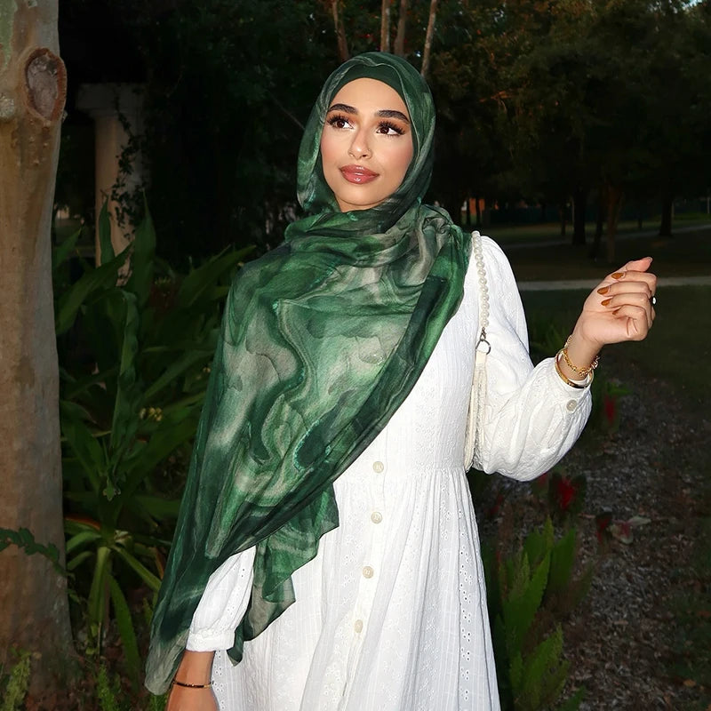 Hijab - Marble Green