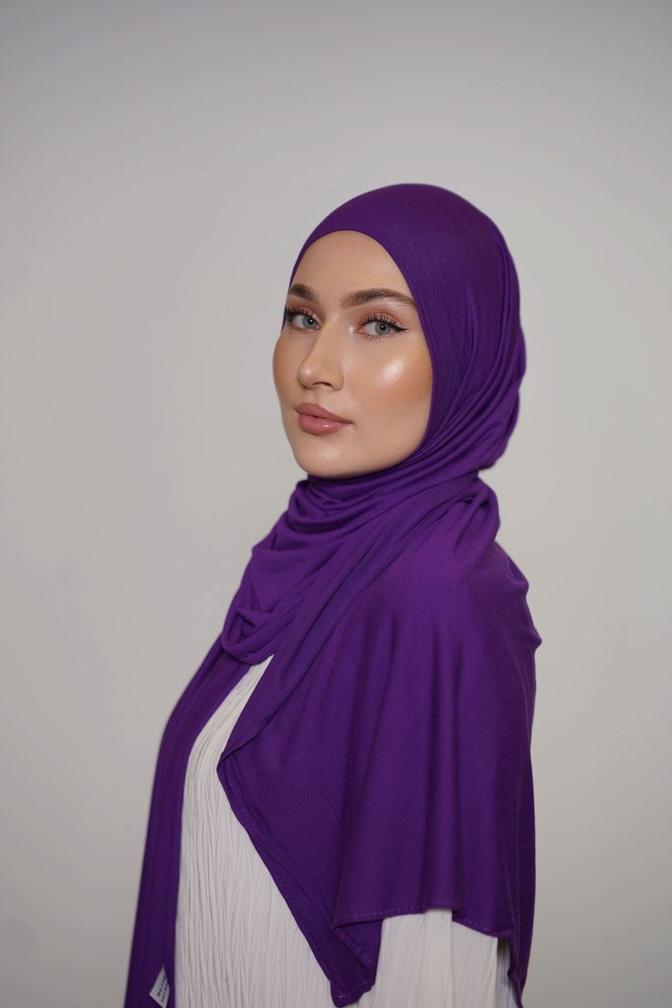 Hijab Jersey - dark purple