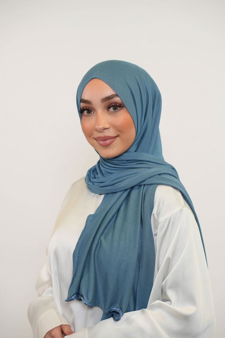 Hijab Jersey - lake blue