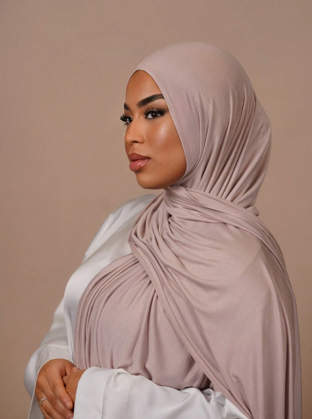 Hijab Jersey - light khaki