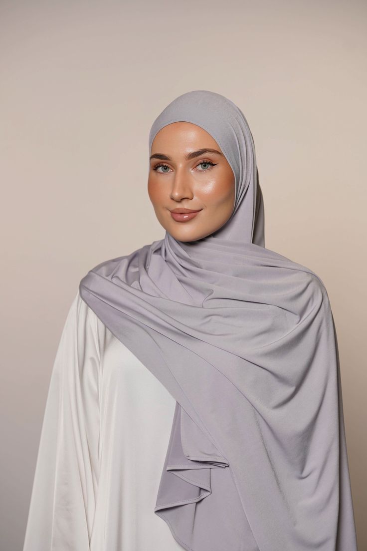 Hijab Jersey - light grey