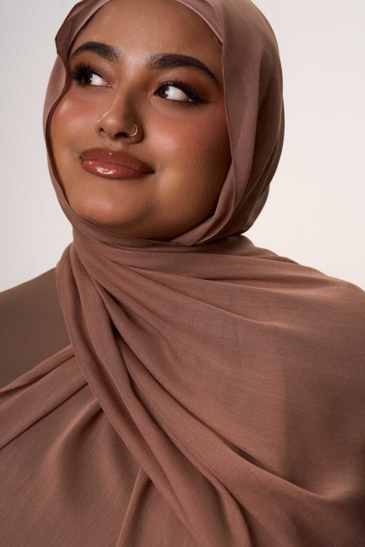 Hijab Modal - dark brown