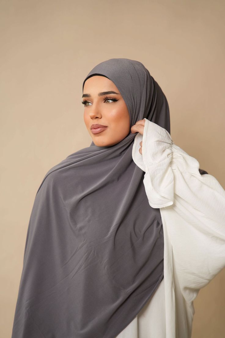 Hijab Jersey - dark grey